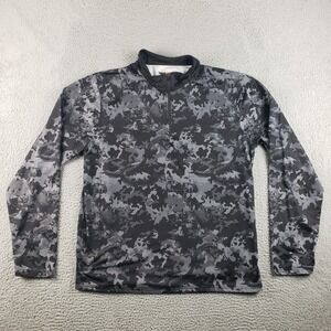 Eagle Six Gear 1/4 Zip Pullover Mens XL Black Gray Snake Camo Golf